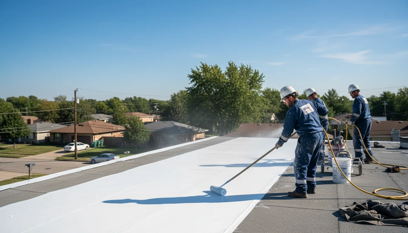 Commercial roof coating in Elysian, MN near me